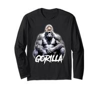 Gorilla Silverback Grand Singe Primate Manche Longue