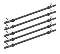 GORILLA SPORTS® Aérobic Haltères longues - 130 cm, individuel/ensemble, avec/sans poids, 30 mm, avec fermoirs à ressort, en plastique, noir, barre d'haltères pour fitness, musculation