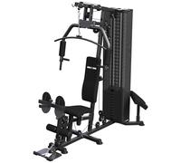 GORILLA SPORTS® Appareil Musculation Multi Gym - Compact, 218x204x106 cm, Réglable, Corps Entier, Charge Max 150 kg - Station Musculation Multifonction, Machine Sport, Home Trainer, Fitness
