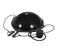 GORILLA SPORTS® Balance Trainer 66,5 cm avec poignées et pompe | Demi-ballon bleu de 22 cm, 2 cordes de 87 cm avec poignées en mousse, pour équilibre, coordination et musculation