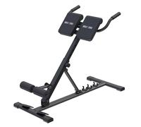 GORILLA SPORTS® Banc Lombaire - Pliable, Réglable en Hauteur, en Acier, Jusqu'à 150 kg, Noir - Banc Musculation, Chaise Romaine Pliable, Home Gym, pour Musculation Dos Lombaires, Chaise Abdominaux