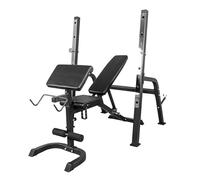 GORILLA SPORTS® Banc Musculation - Multifonction, avec Support, Inclinable, Réglable, Professionnel - Banc Musculation Pliable, Abdominaux, Sport Maison, Fitness Materiel, Gym Equipment