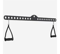 GORILLA SPORTS® Barre de tirage 60/75/100 cm avec poignées et mousquetons | Poignée réglable et ergonomique pour poulie haute, rowing, biceps, triceps, dos et exercices des épaules