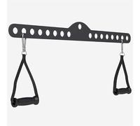 GORILLA SPORTS® Barre de tirage 60/75/100 cm avec poignées et mousquetons | Poignée réglable et ergonomique pour poulie haute, rowing, biceps, triceps, dos et exercices des épaules