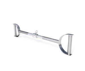 GORILLA SPORTS® Barre De Tirage - Antidérapante, Rotative, Droite, Longueur 76 cm, Max. 200 kg, Chromée - Barre à Dorsaux, pour Poulie, Dorsale, Pour Triceps, Biceps, Gym, Fitness