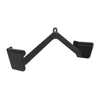 GORILLA SPORTS® Barre de Tirage - Individuel/Set de 3, Forme de V, LAT, Acier, Noir - Poignées pour Triceps, Biceps, Barres de Traction, Poulie, Câble Machine, Musculation, Entraînement, Fitness
