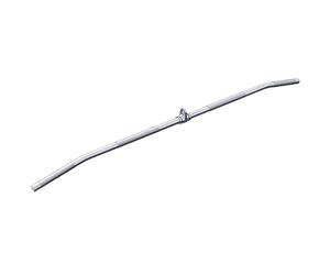 GORILLA SPORTS Barre de traction - Avec articulation pivotante - 118 cm - Charge maximale : 200 kg - En chrome - Poignée de traction de câble - Barre droite - Barre de triceps, biceps, barre de