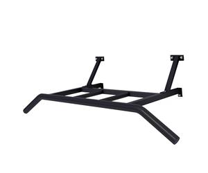 GORILLA SPORTS® Barre de Traction Murale - Montage, Plusieurs Poignées, Multiprise, Charge Max 150kg, Acier, Noir - Multi-Grip Pull Up Bar, Barre Fitness Fixation, Entraînement, Exercice, Musculation