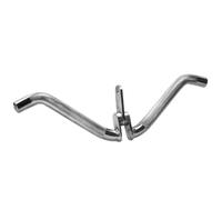 GORILLA SPORTS® Barre triceps curl 50 cm, pivotante, chromée, 200 kg