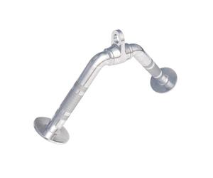 GORILLA SPORTS® Barre Triceps en Forme de V - Rotative, Moletée, Max 200 kg, en Chromée - Poignée en V, à Double Poignée Triceps, Biceps, Poulie, Accessoires Machine à Câble, Musculation, Entraînement