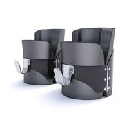 Gorilla Sports® Bottes D'Inversion - Paire, Multifonctions, Max. Charge 250 kg, Noir - Anti-Gravité Bottes, Gravity Boots, pour la Thérapie, Entraînement, Fitness, Abdominaux, Gym, Musculation
