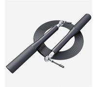 GORILLA SPORTS® Corde à Sauter - 300 cm, Réglable, Poignées Antidérapantes, Aluminium, Noir/Argent - Jump Rope, Speed Rope, Fitness, Boxe, Kickboxing, Gym, Domicile, Équipement d'Entraînement, Cardio