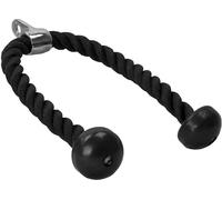 Gorilla Sports® Corde Triceps - 68cm / 85cm / 100cm, Antidérapante, Max 150 kg, en Nylon, Noir - Corde de Traction, Corde à Tirer, Câble pour Biceps/Triceps, Musculation, Équipement de Gym, Fitness