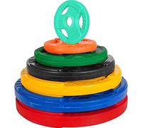 Gorilla Sports® Disque d'haltère 50/51 mm olympique en caoutchouc Gripper, D: 30 KG (4 x 2,5 KG + 4 x 5 KG)