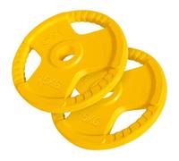 GORILLA SPORTS® Disques de musculation 1,25-30 kg, 30 mm, Tri-Grip