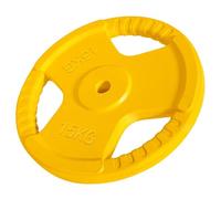 GORILLA SPORTS® Disques de musculation 1,25-30 kg, 30 mm, Tri-Grip