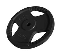 GORILLA SPORTS® Disques de musculation 1,25-30 kg, 30 mm, Tri-Grip