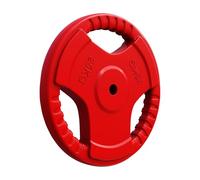 GORILLA SPORTS® Disques de musculation 1,25-30 kg, 30 mm, Tri-Grip