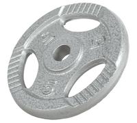 Gorilla Sports® Disques Poids - 1,25/2,5/5/10/15/20kg, Set 2/27,5/30kg, Ø 30/31mm, Fonte, Argent/Noir - Ensemble Plaques d'Haltères, Musculation, Fitness, Gym