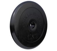 Gorilla Sports® Disques de Poids - Individuel/Ensemble, 1,25kg, 2kg, 2,5kg, 5kg, 10kg, 15kg, 20kg, 25kg, 27,5kg, 30kg, Ø 30/31mm, Noir - Disques d'Haltères, pour Musculation, Fitness, Domicile, Gym