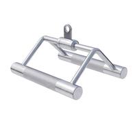 GORILLA SPORTS® Ensemble de corde à triceps avec ou sans articulation pivotante, individuel/ensemble, charge maximale : 200 kg, moletée, en chrome - Poignée parallèle, poignée de traction pour câble,