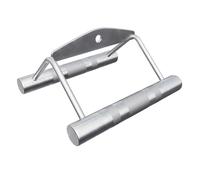 GORILLA SPORTS® Ensemble de corde à triceps avec ou sans articulation pivotante, individuel/ensemble, charge maximale : 200 kg, moletée, en chrome - Poignée parallèle, poignée de traction pour câble,