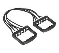Gorilla Sports® Extenseur de Musculation 90 cm, 5 Bandes de 10 kg | Résistance réglable jusqu’à 50 kg, poignées en plastique, poids 400 g, pour pectoraux, épaules et bras