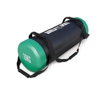 GORILLA SPORTS Fitness Power Bag - Poids de 5/10/15/20/25/30 kg, Rempli, avec 6 Poignées Antidérapante, en Similicuir - Sac de Sable Musculation, Sacs à Lesté, pour Entraînement, Sandbag, Force, Gym