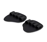 Gorilla Sports® Grip Pads pour Musculation - Lot de 2, en Néoprène/Caoutchouc, Noir - Paire de Coussinets de Préhension, Fitness, Entraînement, Pull-Up, Gym, Sport