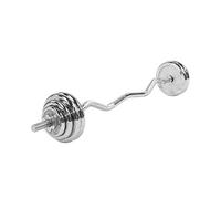 Gorilla Sports Haltère chromé Version Curl - kit 35,5 kg
