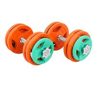 GORILLA SPORTS® Haltères Courts 30 kg - Lot de 2, Disques (4x1,25 kg, 8x2,5 kg), Ø30 mm, en Fonte, Fermeture Étoile/Ressort - Poids de Musculation, Sport, Fitness