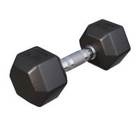 GORILLA SPORTS® Haltères Hexagonaux 2 à 50 kg, Fonte Caoutchoutée, Chromés