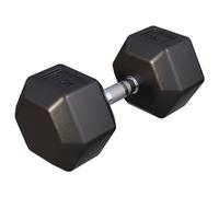 GORILLA SPORTS® Haltères Hexagonaux 2 à 50 kg, Fonte Caoutchoutée, Chromés