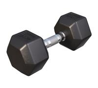GORILLA SPORTS® Haltères Hexagonaux 2 à 50 kg, Fonte Caoutchoutée, Chromés | Individuel ou Ensemble, Forme Anti-Roulement, Poignée Striée Antidérapante; Haltères Courts, Dumbbell, Musculation, Fitness