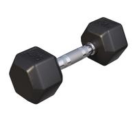 GORILLA SPORTS® Haltères Hexagonaux 2 à 50 kg, Fonte Caoutchoutée, Chromés | Individuel ou Ensemble, Forme Anti-Roulement, Poignée Striée Antidérapante; Haltères Courts, Dumbbell, Musculation, Fitness