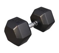 Gorilla Sports® Haltères Hexagonaux - Poids de 2-50 kg, Individuel/Ensemble, Fonte Caoutchouc, Chromé, Antidérapante, Noir - Haltères Courts, Dumbbell, Musculation, Entraînement, pour Fitness, Gym