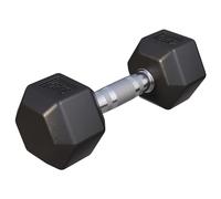 Gorilla Sports® Haltères Hexagonaux - Poids de 2-50 kg, Individuel/Ensemble, Fonte Caoutchouc, Chromé, Antidérapante, Noir - Haltères Courts, Dumbbell, Musculation, Entraînement, pour Fitness, Gym