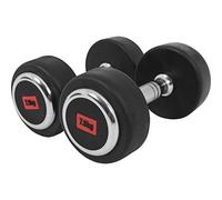 Gorilla Sports® Haltères - Poids de 2,5-50 kg, Individuel/Ensemble, Fonte Caoutchouc, Chromé, Antidérapante - Haltères Courts, Dumbbell, Musculation, Entraînement, pour Fitness, Équipement de Gym