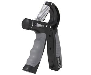 GORILLA SPORTS® Hand Grip Musculation - Réglable Résistance 5-60 kg, Ajustable Comptage, Antidérapant - Poignee Musculation, Muscleurs, Pince à Main, Appareil Renforcement pour Avant Bras