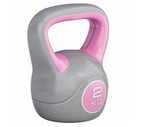 GORILLA SPORTS® Kettlebell - 2 kg, Individuel avec Poignée, Avec/Sans Support, Plastique, en Couleurs - Bouilloire de Poids