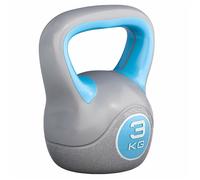 GORILLA SPORTS® Kettlebell - 3 kg, Individuel avec Poignée, Avec/Sans Support, Plastique, en Couleurs - Bouilloire de Poids