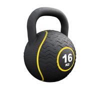 GORILLA SPORTS® Kettlebell 4-20 kg, Caoutchouc, Noyau Sable de Fer, Noir | Poignée Ergonomique, Codes Couleurs, Protège le Sol; Musculation Fonctionnelle, Cardio, Fitness, Entraînement Polyvalent
