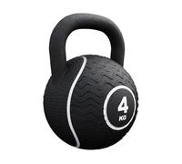 GORILLA SPORTS® Kettlebell 4-20 kg, Caoutchouc, Noyau Sable de Fer, Noir | Poignée Ergonomique, Codes Couleurs, Protège le Sol; Musculation Fonctionnelle, Cardio, Fitness, Entraînement Polyvalent