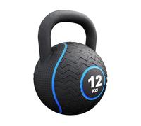 GORILLA SPORTS® Kettlebell 4-20 kg, Caoutchouc, Noyau Sable de Fer, Noir | Poignée Ergonomique, Codes Couleurs, Protège le Sol; Musculation Fonctionnelle, Cardio, Fitness, Entraînement Polyvalent
