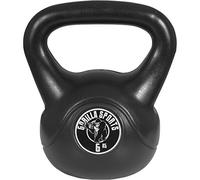 GORILLA SPORTS® Kettlebell - Poids de 2 à 20 kg, Individuel/Ensemble, avec Poignée, Plastique, Avec/Sans Support, Noir - Haltère à Boule, Bouilloire de Poids, Musculation, Entraînement, pour Fitness