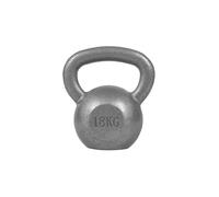 GORILLA SPORTS® Kettlebell - Poids de 2 à 32 kg, Individuel/Ensemble, avec Poignée, Fonte, Argent/Noir - Bouilloire de Poids, Haltère à Boule, Musculation, Entraînement, pour Fitness, Gym, Domicile