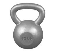 GORILLA SPORTS® Kettlebell - Set ou Simple, Haute Qualité, Fonte, Antidérapant, Fond Plat, Imperméable, Confortable, Noir/Argent - Poids Musculation, Fitness Materiel, Sport Maison, Home Gym
