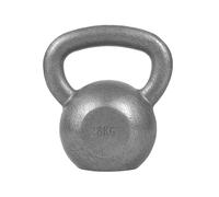 GORILLA SPORTS® Kettlebell - Set ou Simple, Haute Qualité, Fonte, Antidérapant, Fond Plat, Imperméable, Confortable, Noir/Argent - Poids Musculation, Fitness Materiel, Sport Maison, Home Gym