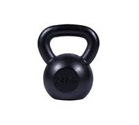 GORILLA SPORTS® Kettlebell - Set ou Simple, Haute Qualité, Fonte, Antidérapant, Fond Plat, Imperméable, Confortable, Noir/Argent - Poids Musculation, Fitness Materiel, Sport Maison, Home Gym