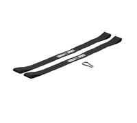 Gorilla Sports® Kit des Sangles de Fixation Anchor Straps - 2er Kit avec Mousqueton, Charge Max. Force de Traction 400kg, Nylon, Noir - Anchor Strap, pour Fixer Les poignées, Gym, Fitness